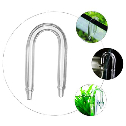 5pcs Aquarium Accessories Tube Fish Tank Glass Tubing Connector Tube for Regulator
