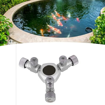 Yosoo 3 Way Splitter Regulator Valve, Aquarium, co2 Aquarium, Multi Way co2 Splitter co2 Regulator Solenoid 2/3 Way Lever Valve Regulator CO2 Splitter Aquarium