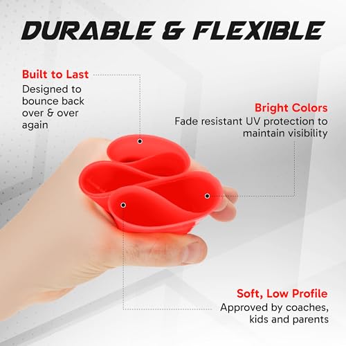 Pro Disc Cones (Set of 50) - Agility Soccer Cones with Carry Bag and Holder for Sports Training, Football, Basketball, Coaching, Practice Equipment, Kids - Includes 15 Best Cone Drills Book - color: Orange and Yellow