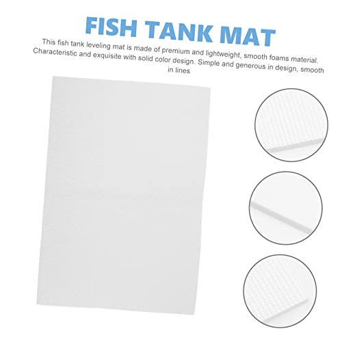 Totority Shockproof Fish Tank Pad Thick Cushioning Mat for Aquariums White Base for Heat Preservation and Absorption