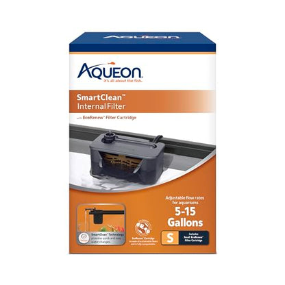 Aqueon QuietFlow Internal Filter with SmartClean Technology, Small - size: Small Filter, style: Small Filter