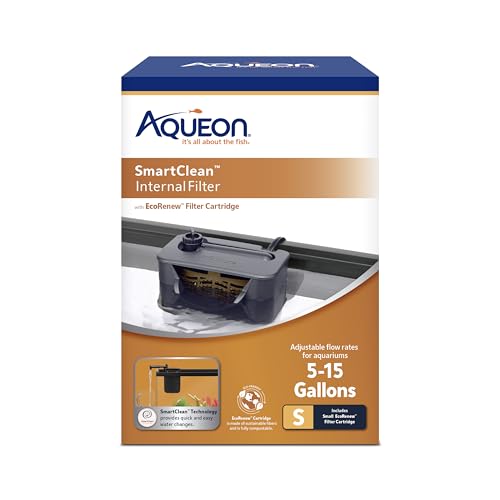 Aqueon QuietFlow Internal Filter with SmartClean Technology, Small - size: Small Filter, style: Small Filter