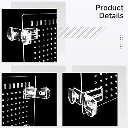 Transparent Pmma Fish Tank Divider, Aquarium Isolation Board, Easy to Install with Suction Cups, Suitable for 10 Gallon Tanks, Dimensions 9.8 X 11.8 in / 25 X 30 Cm