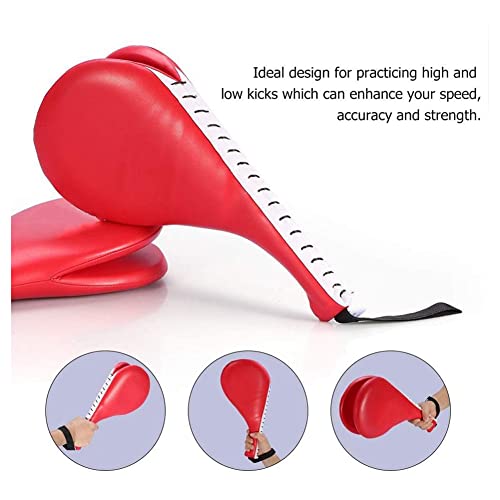 Taekwondo Kick Target Pads Karate Kickboxing Practice Double Kicking Paddle Martial Arts Equipment Punch Pads Red