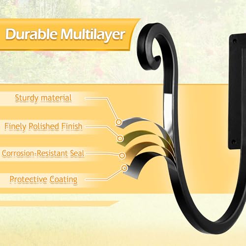 Hose Holder Wall Mount （Metal/8-Inch） Heavy-Duty Garden Hose Hanger Outdoor, Hand-Forged Hose Rack Mount - color: A-1PC