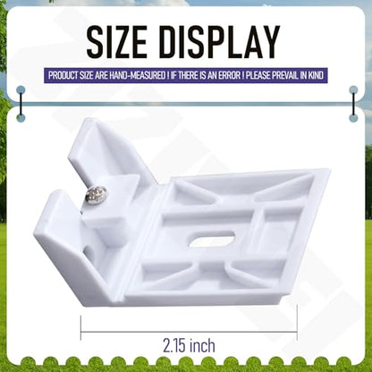 6 Pack 3/4" Blinds Shade Bracket Replacement for Hunter Douglas Duette Bracketm, Blind Mounting Brackets Fit for Honeycomb, Duette, Cellular, Applause Shades - White
