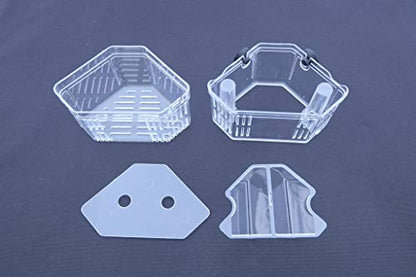 Aquarium Fish Breeder Box for Hatchery, Isolator, Injured Fish, Shrimp Clownfish (BX-007) - size: BX-007
