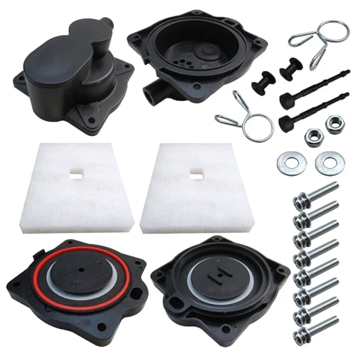 HP60/80 Air Pump Rebuild Complete Kit Fit for Aqua-Safe AS500, for Aqua-Aire AA500, with White Switch