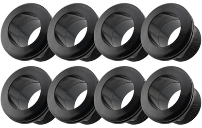 2 Inch Bulkhead Fitting 8 Pack, Heavy Duty Slip x Slip Tank Adapter, Durable Water Tank Connector for Aquariums, Rain Barrels, Hydroponics, Reservoirs, Ponds & Irrigation Systems - size: Pack of 8