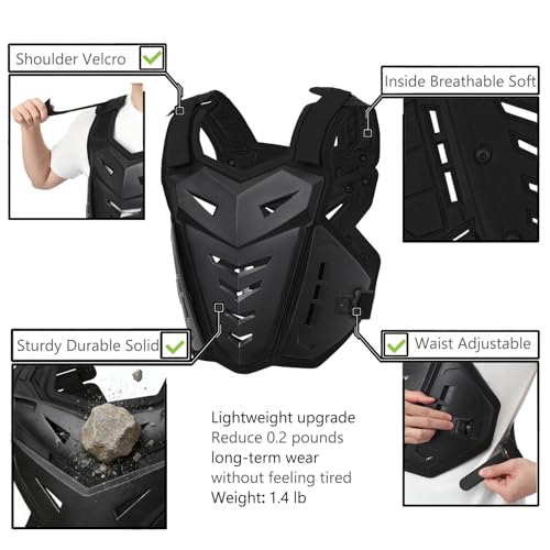 Lightweight Motorcycle Armor Protective Gear Chest and Back Protector