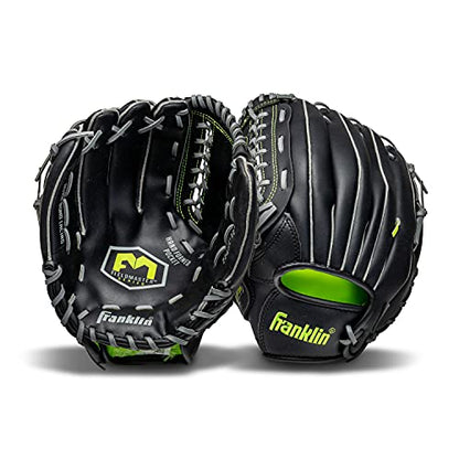 Franklin Sports Field Master Baseball Glove - color: Black, style: 12" - Trapeze Web