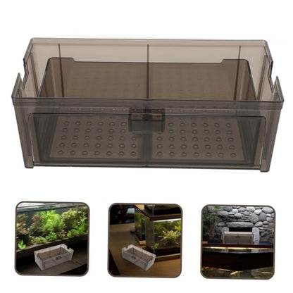VICASKY Drip Box for Fish Tank Transparent Box Easy Maintenance Aquarium Filtration System Efficient Space Saving Design for Optimal Water Clarity