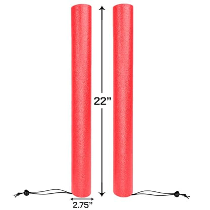Foam Combat Training Sticks for Boxing and Martial Arts (red) - color: red