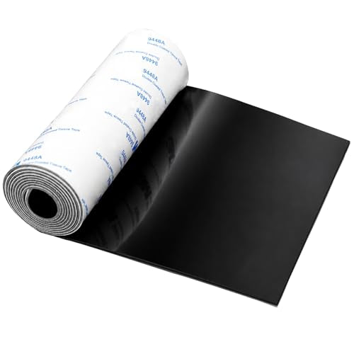 Non Slip Furniture Pads, Anti-Sliding Silicone Pads with Sticky Backing Self Anti-Scratch Adhesive Cuttable Rubber Floor Protectors for Any Furniture and Appliances (Black,40"x5"x0.04") - size: 40"x5"x0.04"