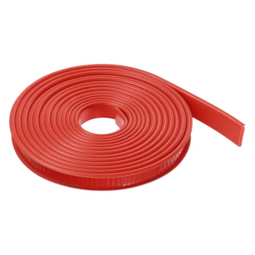 HARFINGTON U-Shape Edge Banding 9/16" x 20ft (14mm x 6M) Self Adhesive TPE Flexible Veneer Tape Soft Edge Strip Protector for Furniture Cabinet Table Protection Repair, Red - color: Red, size: 9/16" (14mm)