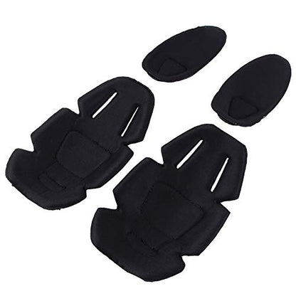 Tactical Protective G3 Combat 2 Elbow Pads and 2 Knee Pads for Hunting Clothing/Pants - color: black