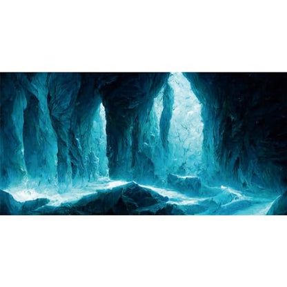 AWERT 48x24 inches Rock Cave Aquarium Background Rock Pillar Terrarium Background Cave Fish Tank Background