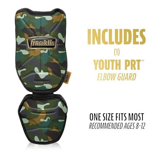 Franklin Sports PRT Baseball + Softball Elbow Guard - color: Camo/Gold, size: Youth