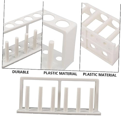 Plastic Test Tube Holder Rack Laboratory Organizer for Water Quality Testing Design for Stability for School Science Experiments
