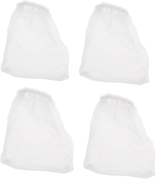 4Pcs White Fish for Tank Gravels Cleaner Replacement Filter Bags Aquarium Socks Mesh Aquarium Heater Light Thermometers Gravel Sand Decorations Filter Accessories Aquarium Pumps and Filters