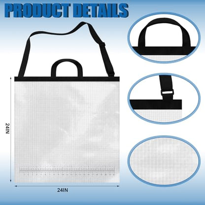 Fishing Weigh in Bag Large Size 24 x 24 in Heavy Duty Live Fishing Bags Portable Catch Transport Container for Caught Fish Sack Waterproof Leakproof