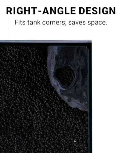 Aquarium Cave – Rock Texture Fish Shelter with 180° Viewing Angle, Betta Fish Tank Accessories, Shrimp & Snails – Aquarium Decor & Tunnel (Black)