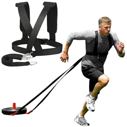 Weight Sled, Nylon Sled Harness Tire Pulling Harness Speed Training Equipment Pull Strap for Sprint Running and Football, Basketball, Soccer Workout Equipment ·1