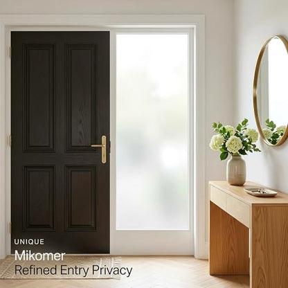 White Frosted Privacy Window Film, Static Cling, Heat Control, Anti UV, 35'' x 78.7''