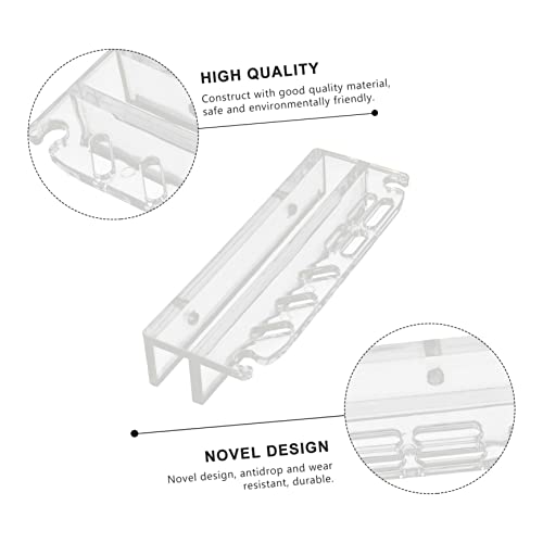 TOYANDONA Acrylic Fish Tank Tool Holder Seven Storage Organizer for Aquarium Cleaning Tools Maintenance Stand for Easy Access and Installation