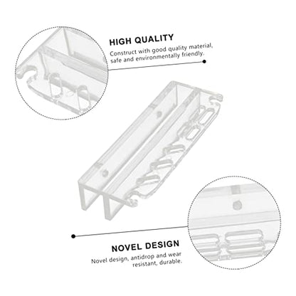 TOYANDONA Acrylic Fish Tank Tool Holder Seven Storage Organizer for Aquarium Cleaning Tools Maintenance Stand for Easy Access and Installation