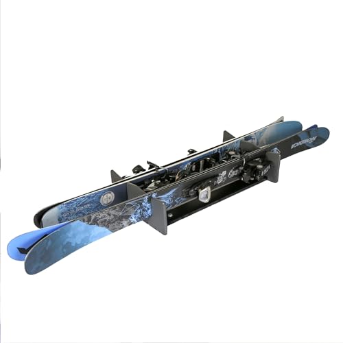 TRAPSKI Traveler Rack for Dual/Double Ski Travel Bags | Rack Insert is for Skis Only | Marine Grade HDPE Plastic | Premium Strap Included | 3 Year Warranty | Made in the USA - size: TRAVELER
