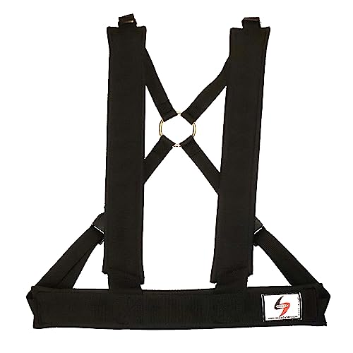 SPEEDSTER Padded Dual-Use Harness with 10ft Towline. Made in The USA for Speed, Agility and Jump Training.