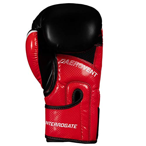 TITLE Boxing Infused Foam Interrogate Training Gloves 2.0 - Boxing Gloves, Boxing Training Gloves, MMA Gloves, Oz Training Gloves, Kickboxing Gloves, Punching Bag Gloves, Sparring Gloves - color: Red/Black, size: 18 oz