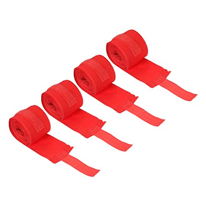 PATIKIL Boxing Hand Wrap Elastic Martial Arts Fist Bandages for Thai Kickboxing - color: Red