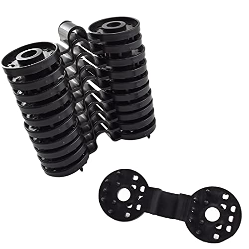 Shade Cloth Plastic Clips Black Shading Net Fixed Round Clip for Sun Shade Net, Anti Bird Netting, Landscape Cloth, Shading Fabric Accessories [24PCS]