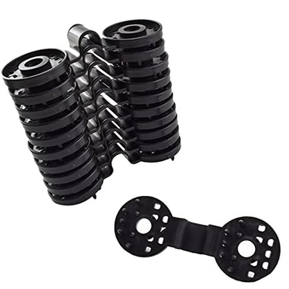 Shade Cloth Plastic Clips Black Shading Net Fixed Round Clip for Sun Shade Net, Anti Bird Netting, Landscape Cloth, Shading Fabric Accessories [24PCS]