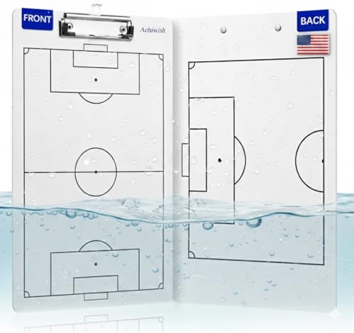 Soccer Clipboard for Coaches, Double-Sided Dry Erase Board - style: Soccer