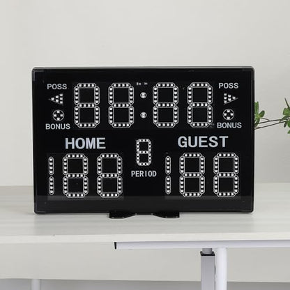 M METERXITY Electronic Basketball Scoreboard Interval Timer Count Clock | Wall Clock Digital, with Remote, Apply to Indoor Gym Game Fitness