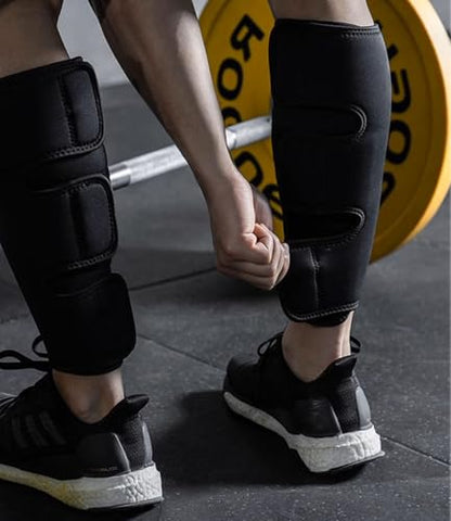 Weightlifting Deadlift Shin Guards, Calf Support Brace 5mm Thick Neoprene for EasyWear Deadlift Shin Guards,Training Pants and Tights, Ultimate Shin Protection
