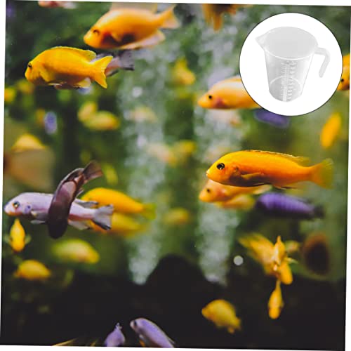 Cabilock 2pcs Thickened Measuring Cup for Aquariums Accurate Water Change Tool Scale for Fish Feeding and Liquid Measurement Capacity Easy to Read and Non-breakable Design