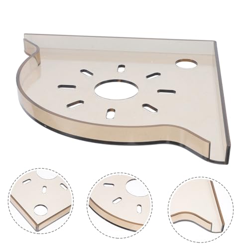OUNONA Multi Functional Triangle Fish Tank Corner Shelf Space Saving Aquarium Storage Stand for Fish Food and Supplies Elegant Desktop Organizer for Home Decor