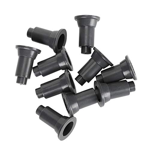 Aquarium Isolation Board Support Feet 100Pcs Set Adjustable Height PVC Fish Tank Divider Support Stability Enhancer for Aquarium Fish Tank (Black) - color: Black