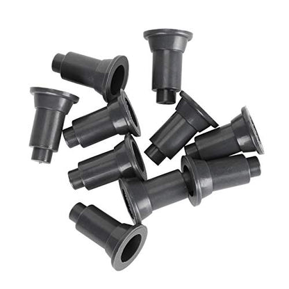 100Pcs Aquarium Divider Support Feet Adjustable for Fish Tank Isolation Board Made of Safe PVC (Black)