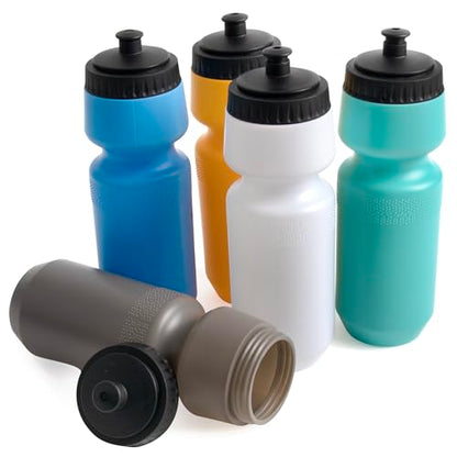 Trail maker Reusable Leakproof Water Bottles, 25 Oz. BPA Free Pull Top Cap & Squeeze for Water & Sports Drinks, 50 Pack