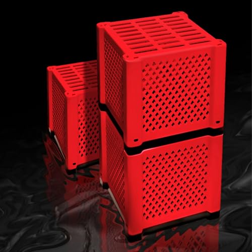 Space Saving Fish Tanks Filter Media Holder PVC Container Organizes Purification Active Carbon Water Purification PVC Filter Media Container for Aquarium