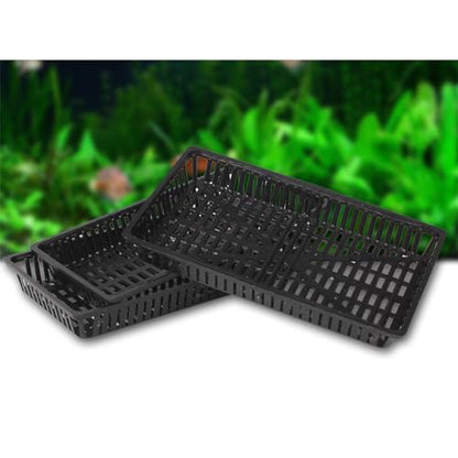Yardwe 10-Pack Aquarium Planting Baskets Plastic Aquatic Plant Pots with Drainage Holes for Fish Tank Water Grass and Pond Plant Growth