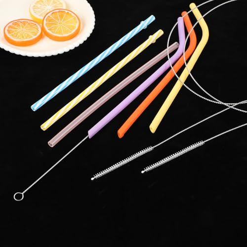 cobee 4 Pcs Straw Cleaner Brush Extra Long, 1m/39in Wire Tube Brushes with Soft Nylon Bristles Head, Wire Brush Pipe Cleaning Brush for Feeding Tubes Bottles Straw (Diameter 0.65cm)