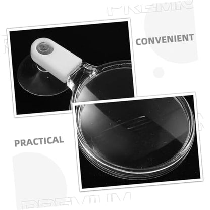 4pcs Fish Tank Glass with Cups Clear Acrylic Lens for Easy Observation of Betta Fish Plants and Creatures Aquariums