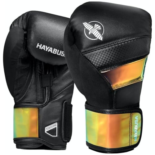 Hayabusa T3 Boxing Gloves - Sparring - color: Black/Iridescent, size: 12oz