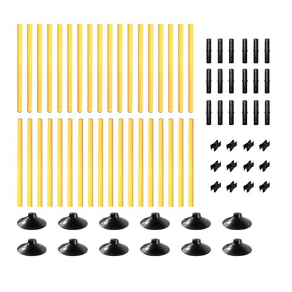TNZMART 4.9 FT Adjustable Agility Hurdles Poles for Soccer Football Speed Training Equipment Track and Field - style: 6 groups